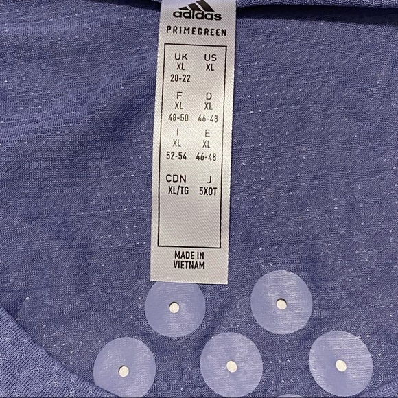 Adidas Heat Rdy Running Tee Sz XL Orbit Violet - Picture 8 of 12